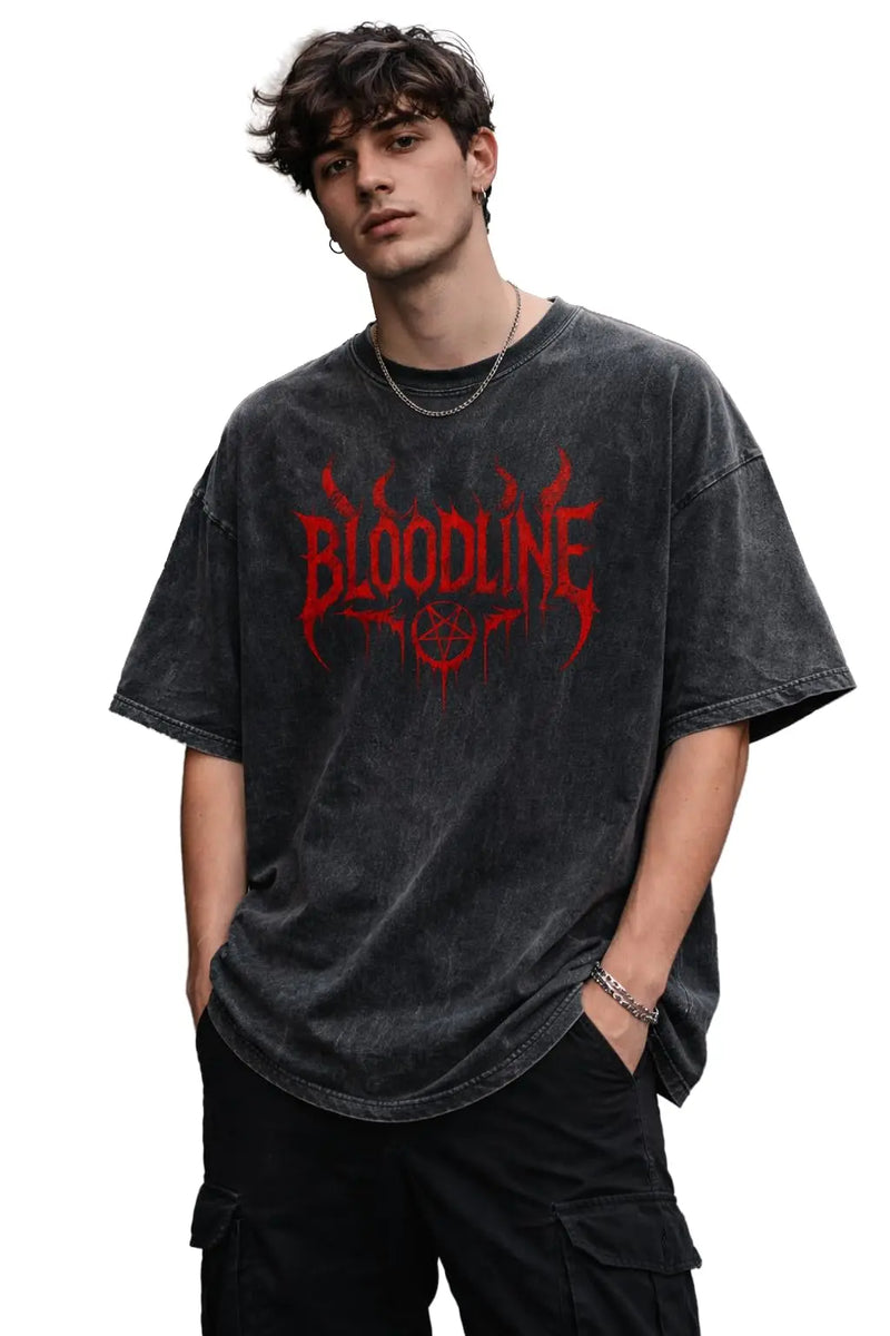 boffi ... 100% Cotton Oversized T-Shirt Unisex Drop Shoulder Dye Washed Street Look Black Pack of 1 Gearstyle