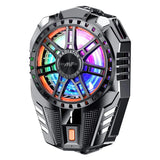 Ant ICE20 Magnetic Cell Phone Cooler, RGB Phone Cooling Fan Portable Lightweight Mobile Phone Cooling, Phone Radiator with Temperature Display Magnetic Attraction Plate for Live_Black Gearstyle
