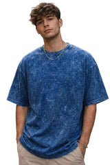 boffi ... 100% Cotton Oversized T-Shirt Unisex Drop Shoulder Dye Washed Street Look Black Pack of 1 Gearstyle