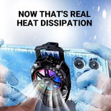 Ant ICE20 Magnetic Cell Phone Cooler, RGB Phone Cooling Fan Portable Lightweight Mobile Phone Cooling, Phone Radiator with Temperature Display Magnetic Attraction Plate for Live_Black Gearstyle