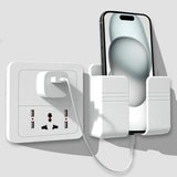 Tensea ABS Mobile Phone Charging Stand,Multi-Functional Storage Holder,Bedside Fixed Rack,Bedroom,Office Accessories,Acrylonitrile Butadiene Styrene,White 01,Portable Electronic Devices,9.9x3x8.6 cm Gearstyle