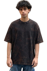 boffi ... 100% Cotton Oversized T-Shirt Unisex Drop Shoulder Dye Washed Street Look Black Pack of 1 Gearstyle