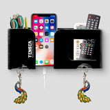 Tensea ABS Mobile Phone Charging Stand,Multi-Functional Storage Holder,Bedside Fixed Rack,Bedroom,Office Accessories,Acrylonitrile Butadiene Styrene,White 01,Portable Electronic Devices,9.9x3x8.6 cm Gearstyle