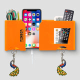 Tensea ABS Mobile Phone Charging Stand,Multi-Functional Storage Holder,Bedside Fixed Rack,Bedroom,Office Accessories,Acrylonitrile Butadiene Styrene,White 01,Portable Electronic Devices,9.9x3x8.6 cm Gearstyle