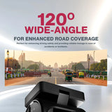 Pioneer Car Dash Camera VREC-H120SC Impressive1296p |2MP camera |Super Compact design|Wide Field of View | Wi-Fi |G-sensor |Emergency Recording| microSD Card support Upto 128GB|Super Capacitor|(Black) Gearstyle